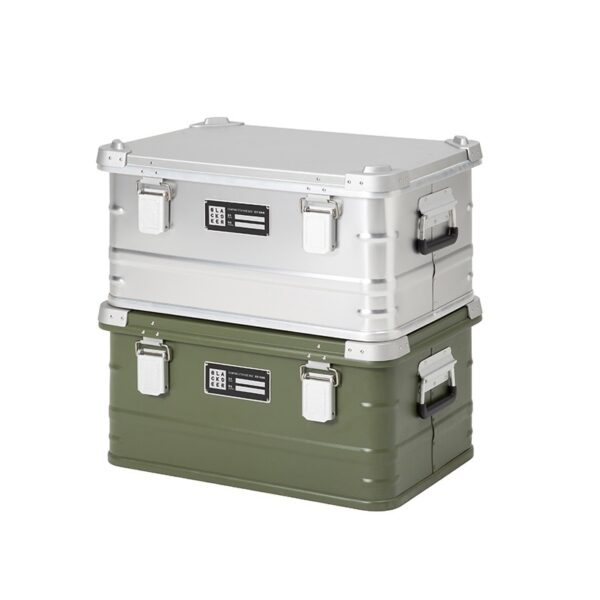 Outdoor Aluminum Alloy Storage Box Camping Metal Portable Vehicle-mounted Wild Camping Equipment - Image 6